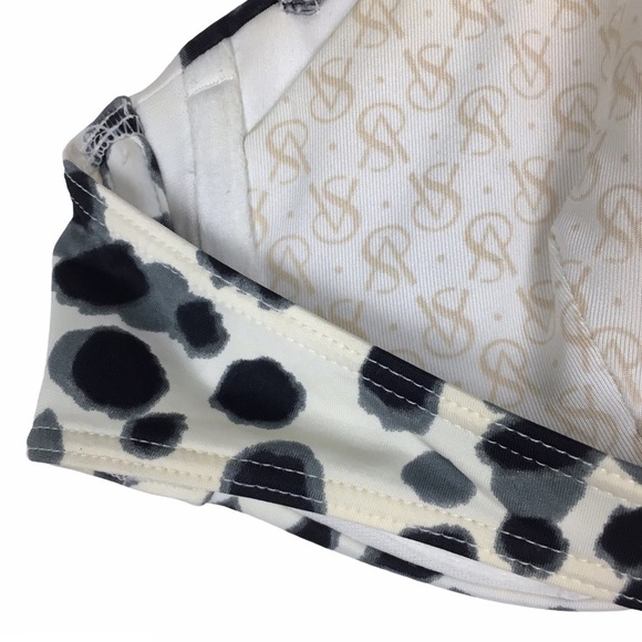 VICTORIA’S SECRET Bikini Top Halter Tie Neck Animal Print Leopard Cheetah 32B - Picture 11 of 15